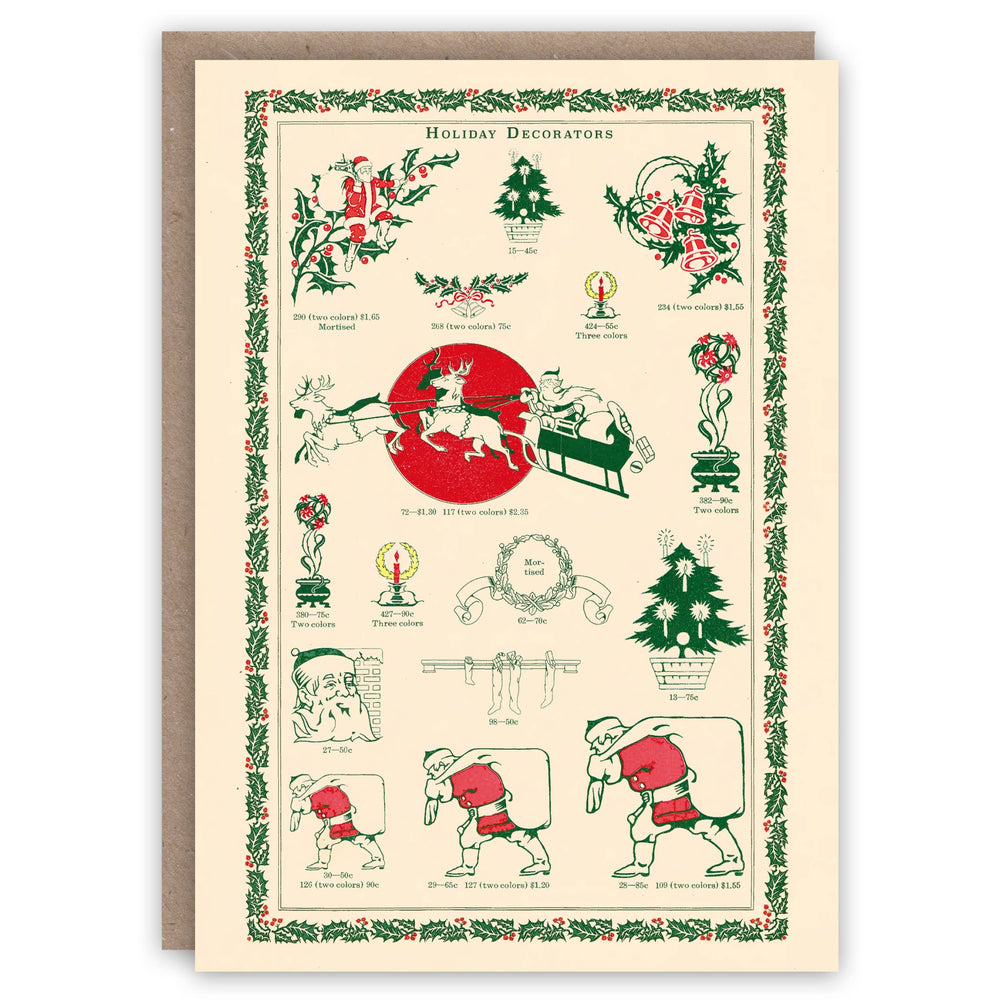 The Pattern Book - Holiday Decorators seasonal card