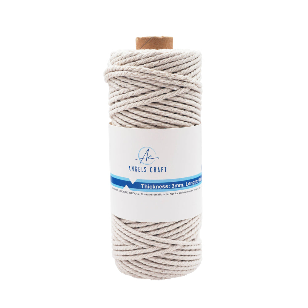 Angels Craft - Macrame Cord - Natural Beige, 72yd 1-ct