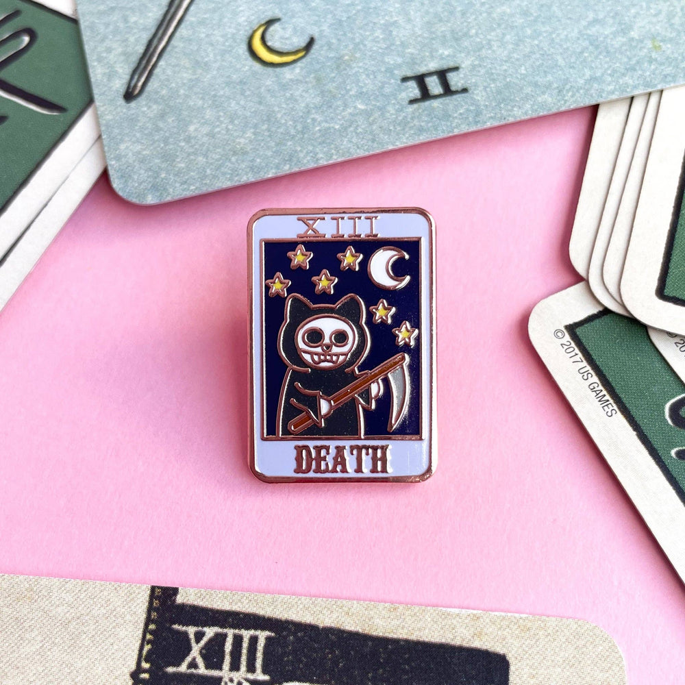 
                      
                        Kitty With A Cupcake - Death Tarot Kitty Enamel Pin
                      
                    