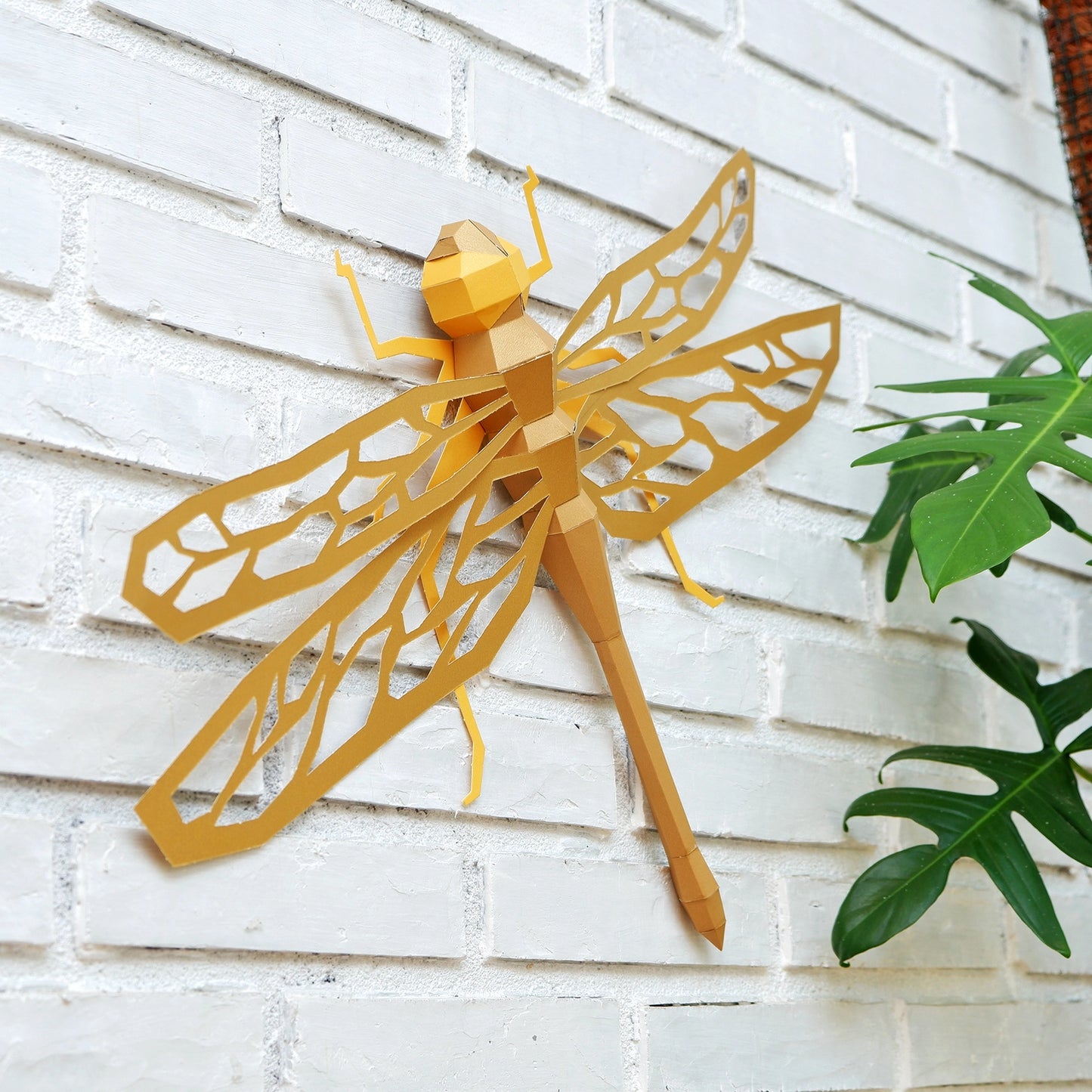 Dragonfly Papercraft Origami Wall Art