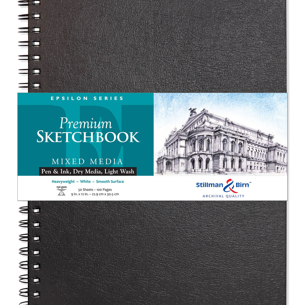
                      
                        Stillman & Birn Mixed Media Sketchbook - Epsilon Series: 5.5 x 8.5 Portrait SOFTCOVER
                      
                    