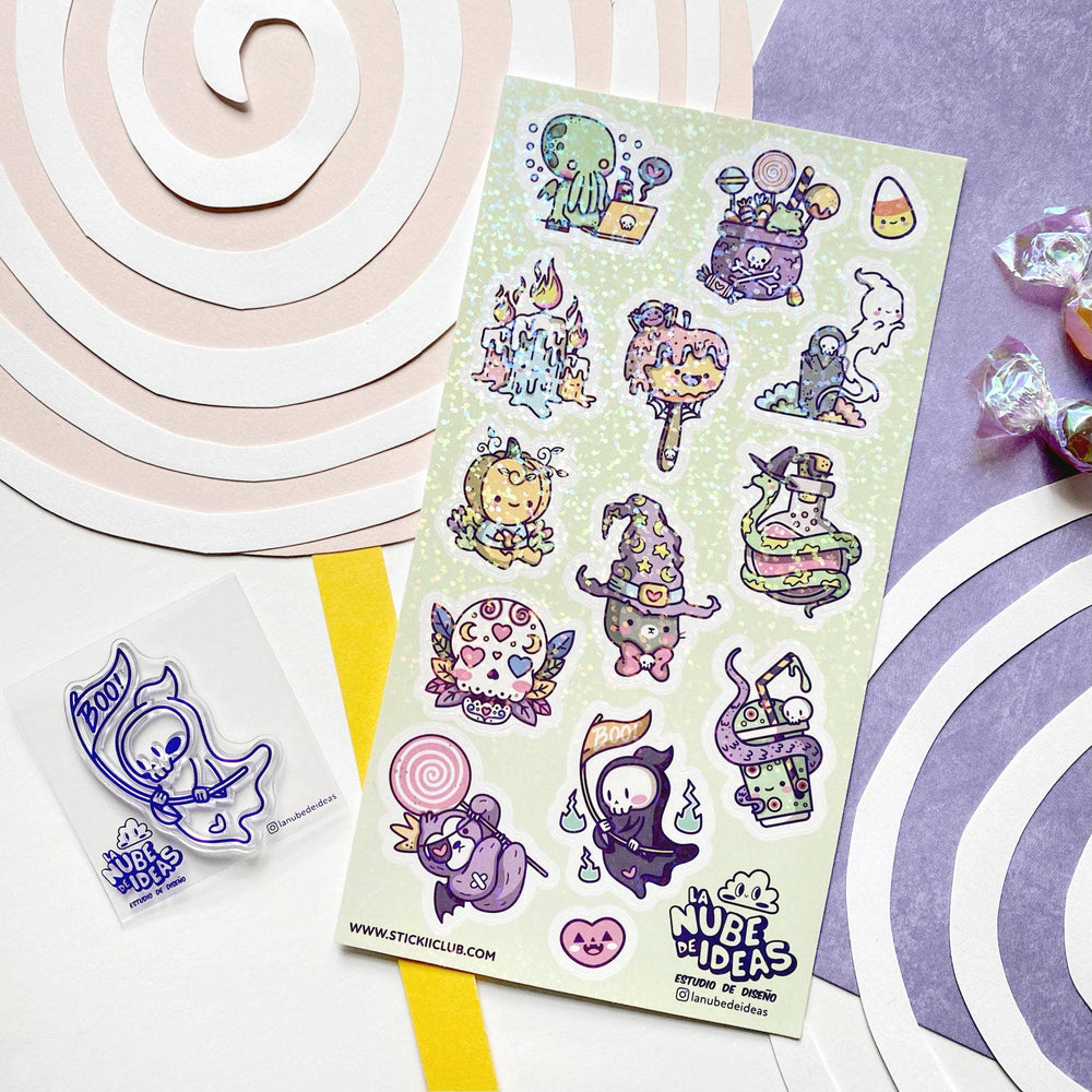 
                      
                        STICKII - Holo-Halloween Sticker Sheet
                      
                    