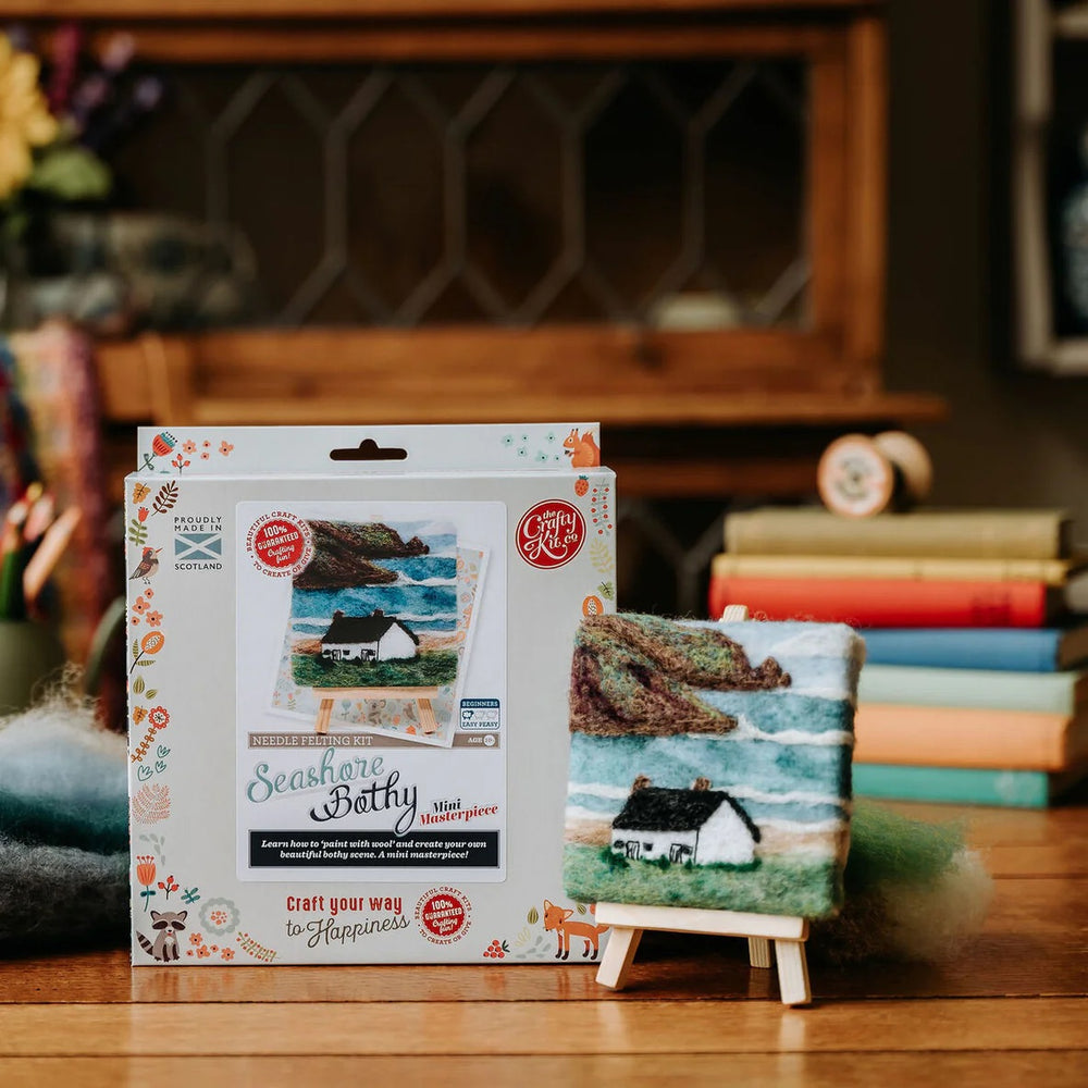 
                      
                        Paint with Wool: Mini Masterpiece Seashore Bothy Felting Kit
                      
                    