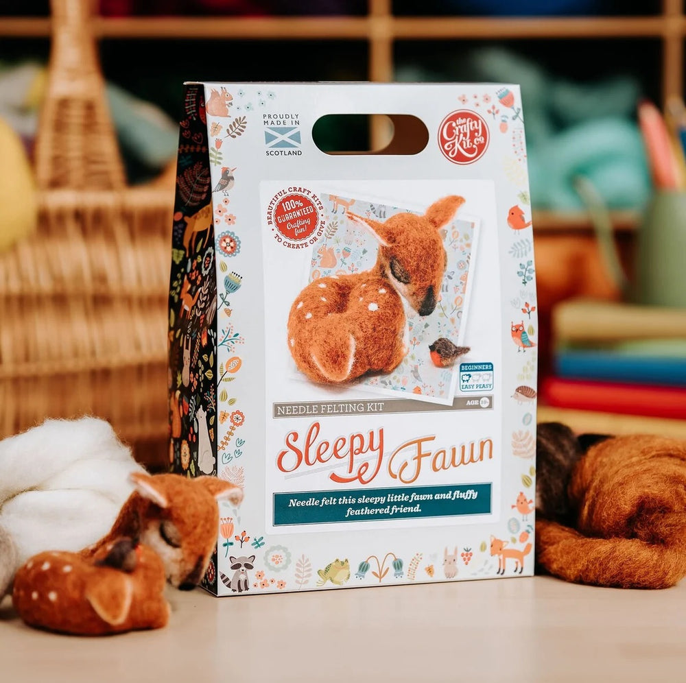 Sleepy Fawn Needle Felting Kit