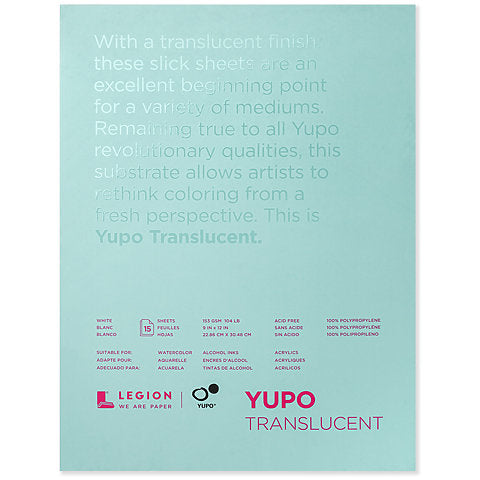 Yupo Translucent Pads, 11" x 14" - 15 Shts