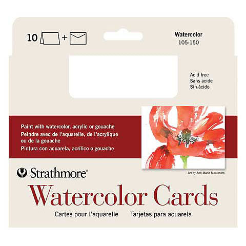 Watercolor Cards & Envelopes 3.5x4.875 10 sheets