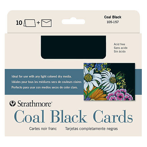 CARD BLACK ARTIGAIN 10PK 5X7