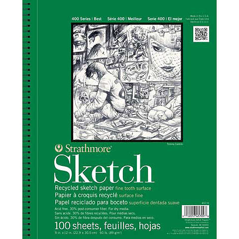 Sketch Paper Pads 400 Series Recycled Strathmore