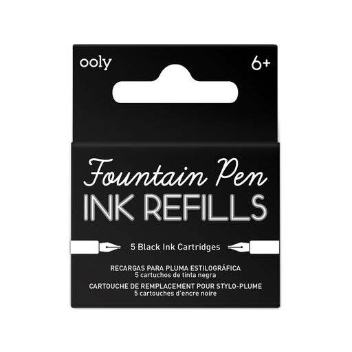 OOLY - Splendid Fountain Pen Ink Refills - Black (Set of 5)