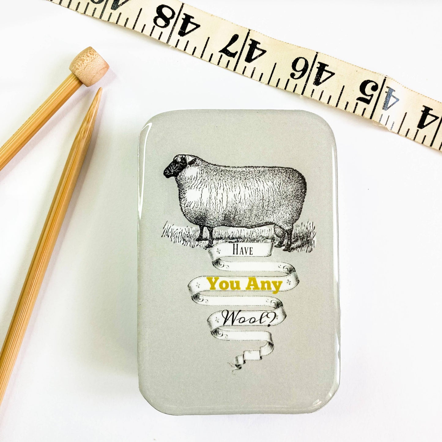 Have you any wool stitch marker tin
