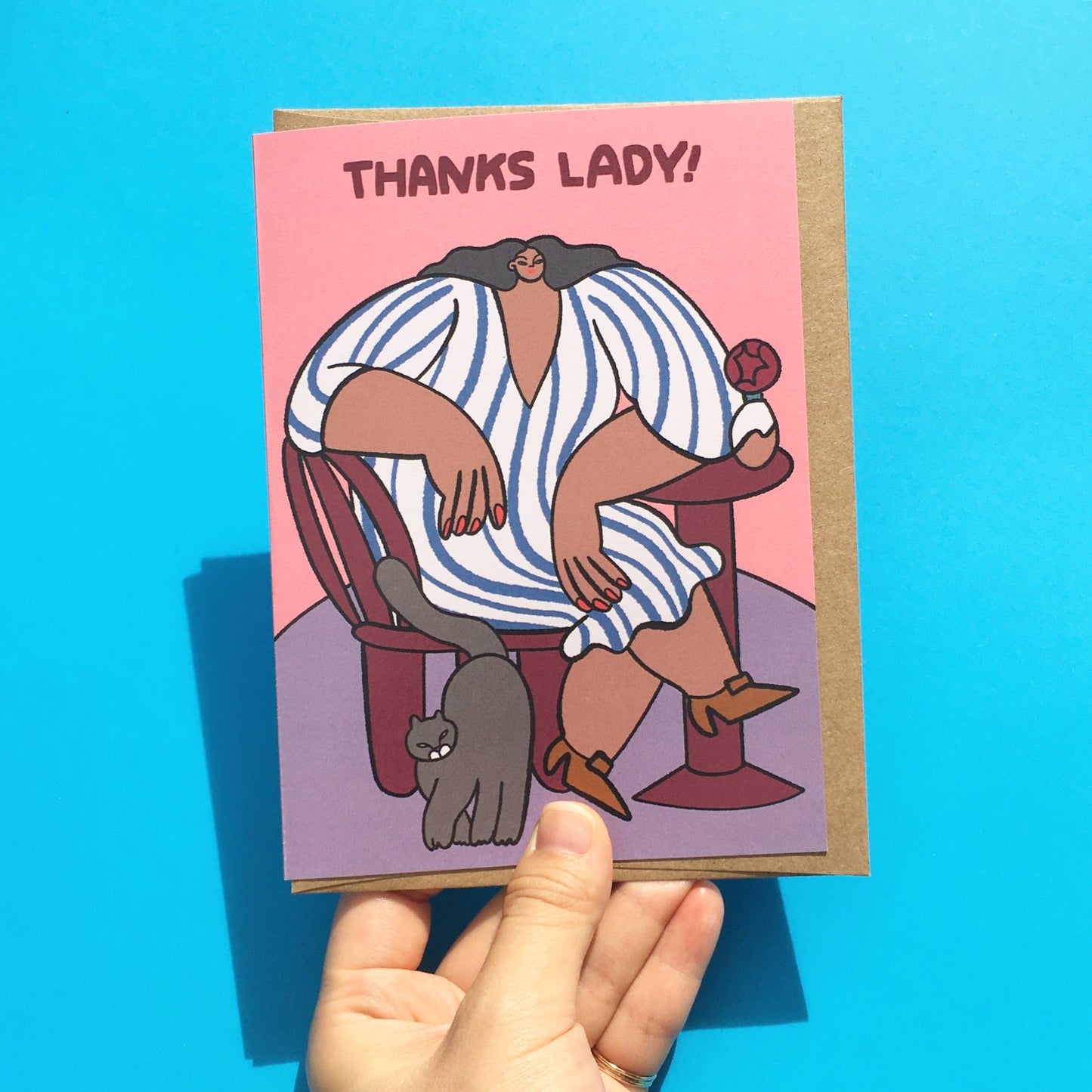 Greeting Card - Thanks Lady!