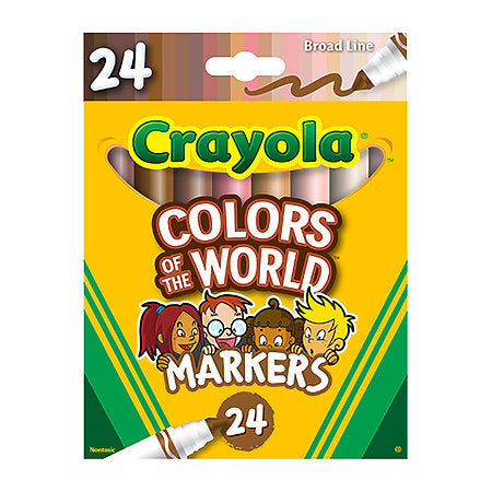 Colors of the World Marker Sets, 24-Color Broad Set