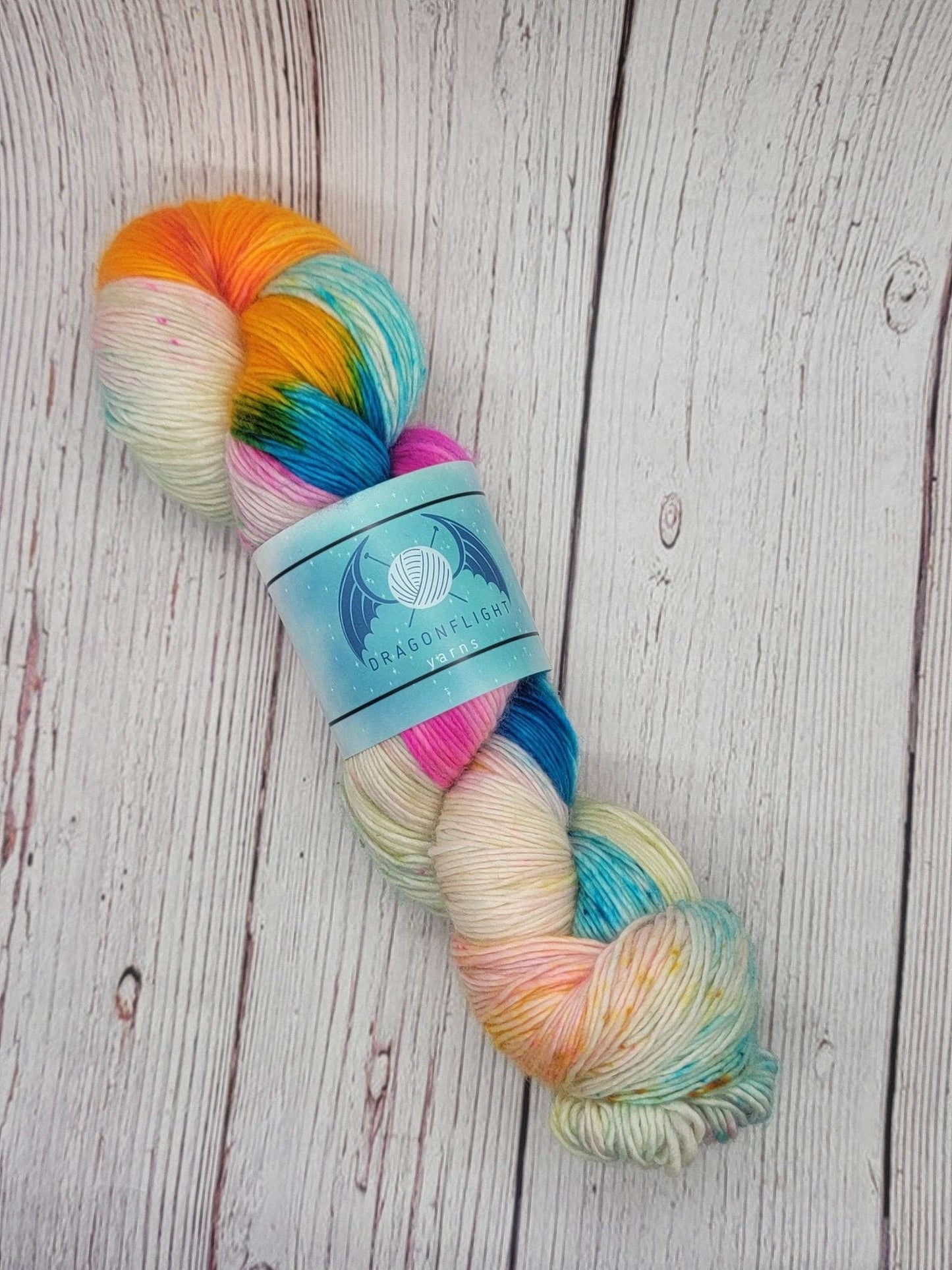 Dragonflight Yarns - Pansexual Pride - LGBTQIA+ Inspired - Hand Dyed Yarn