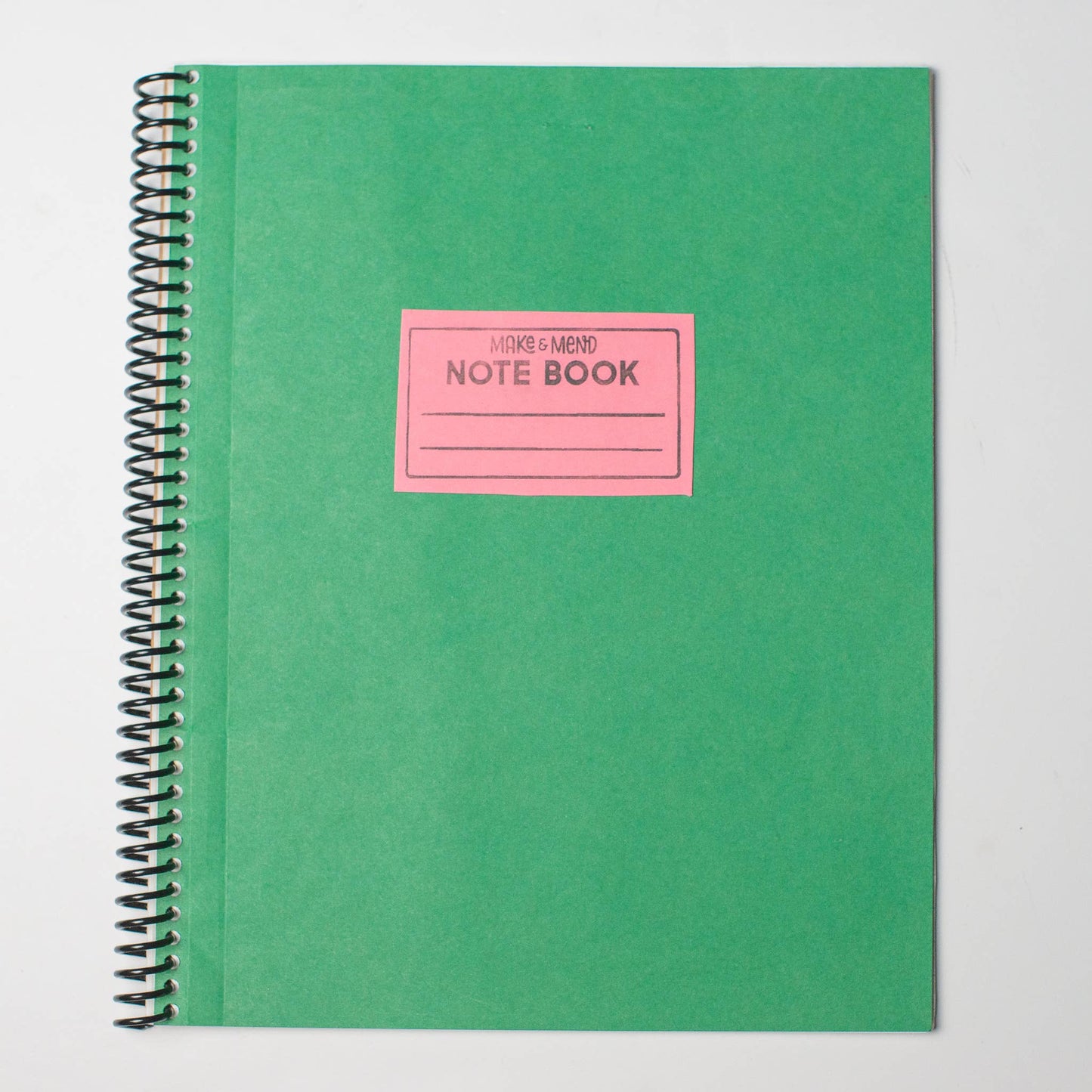 8x10 Make & Mend Note Book top spiral