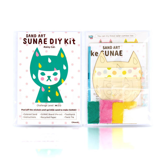 【SUNAE(sand art) DIY Kit】Rainy Cat