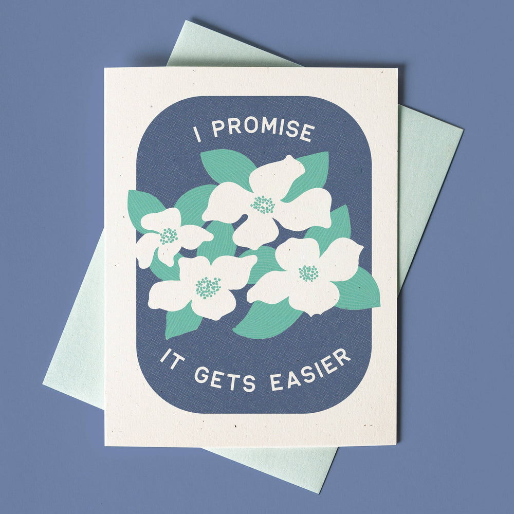 
                      
                        I Promise It Gets Easier - Risograph Sympathy Card
                      
                    