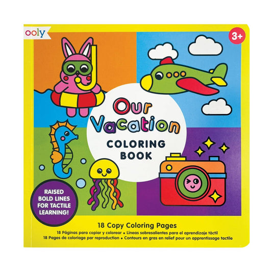 OOLY - Our Vacation Copy Coloring Book (7.8" x 7.8")