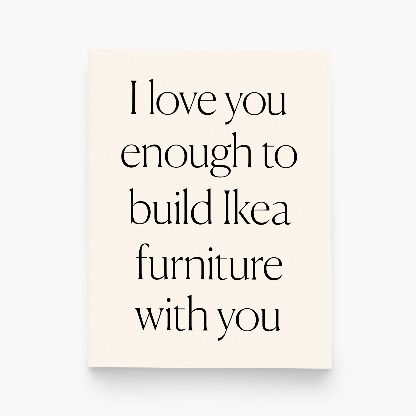 paper&stuff - Build Ikea with You Greeting Card