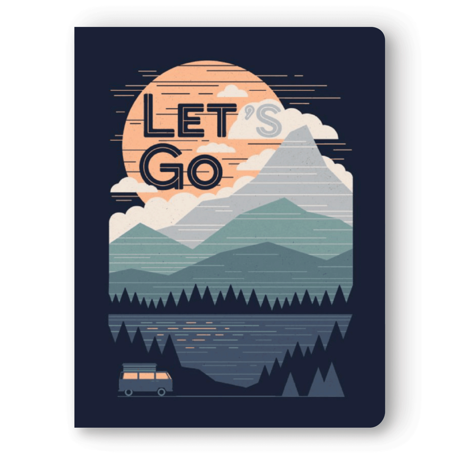Let's Go large layflat notebook