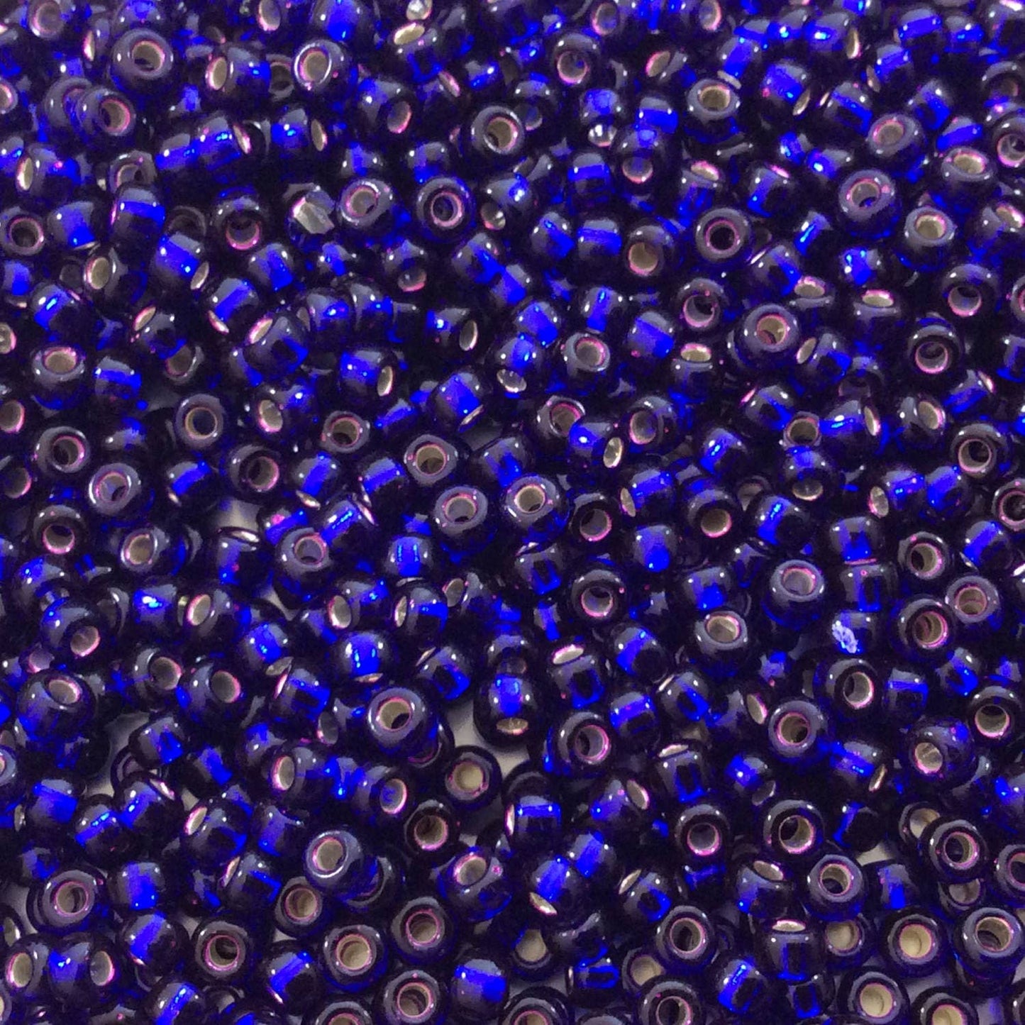 Size 8/0 Glossy Finish Silver Lined Violet Genuine Miyuki Glass Seed Beads - Sold by 22 Gram Tubes (Approx. 900 Beads per Tube) - (8-91427)