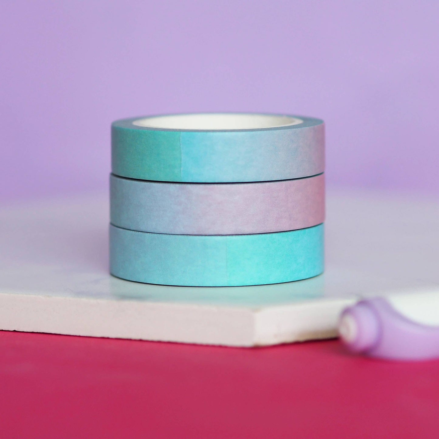 Cool Blue Ombre Gradient Washi Tape