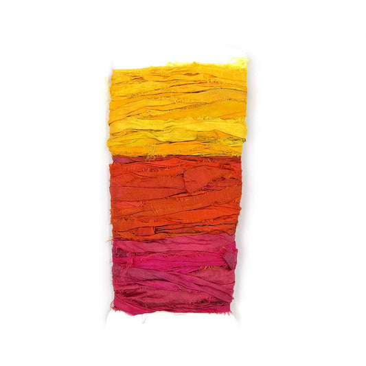 Yarn & Ribbon 3 Color Sample Cards: Sunset