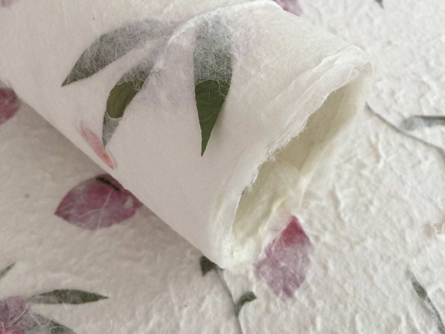 Leaf Petals - Mulberry Paper, Decorative Handmade Paper, Bag, Lampshade