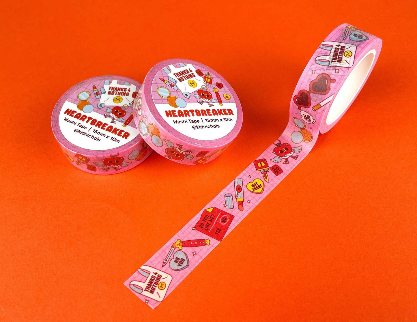 Heartbreaker Washi Tape | Valentines Day | Tough Girls | Wea