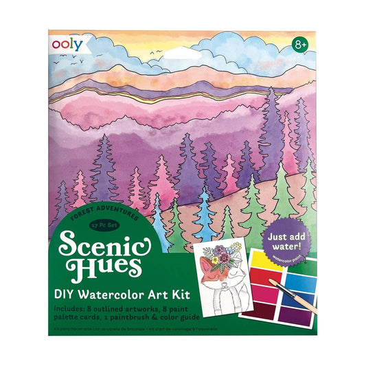 OOLY - Scenic Hues D.I.Y. Watercolor Kit Forest Adventure