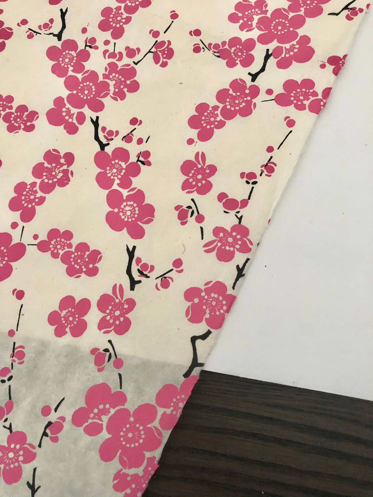 Cherry Blossom Pink on White Bookbinding Paper Supplies, Origami paper Kit, Notebooks