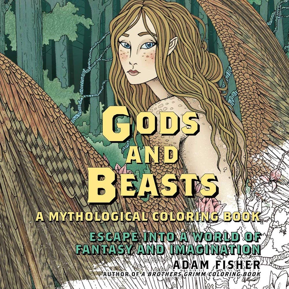 Microcosm Publishing & Distribution - Gods & Beasts: A Mythological Coloring Book