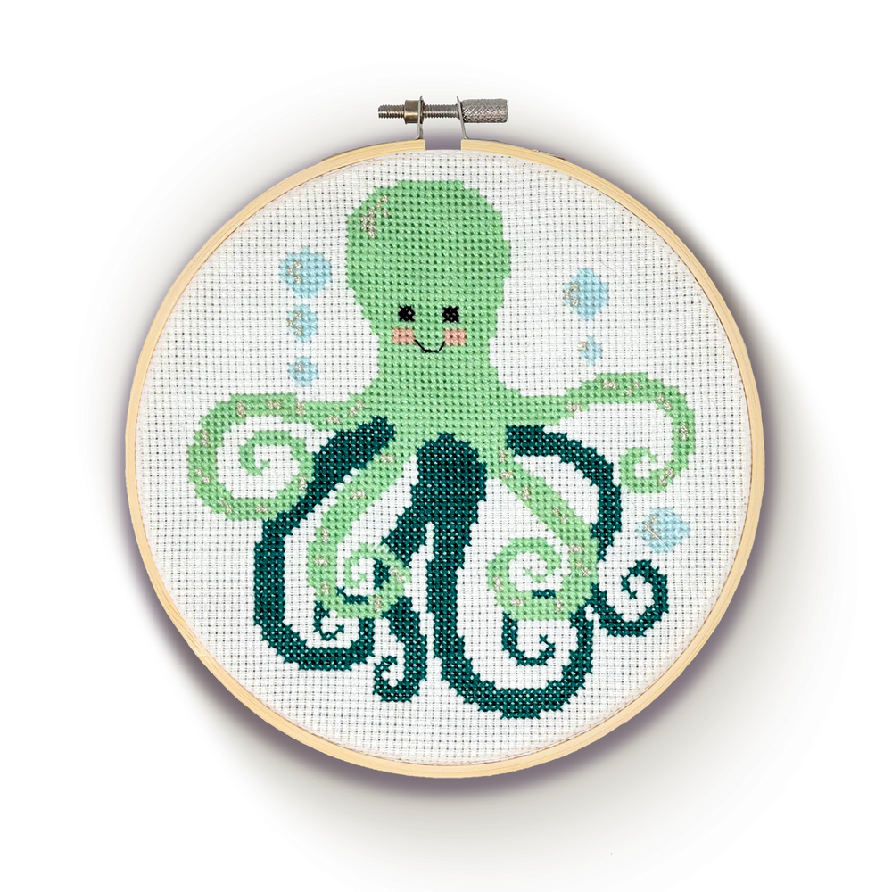 
                      
                        Green Octopus Cross Stitch Kit
                      
                    