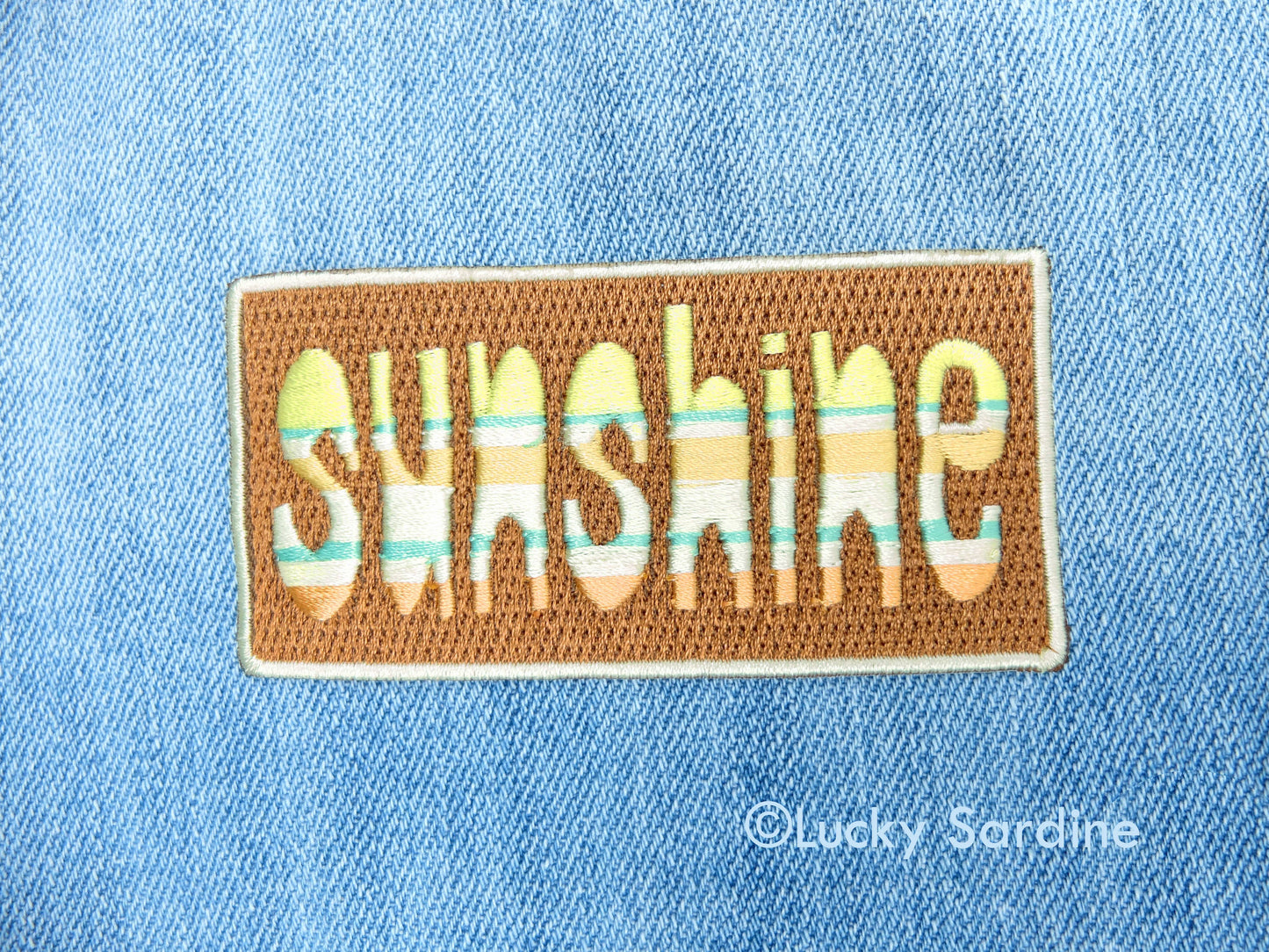 Sunshine Embroidered Patch