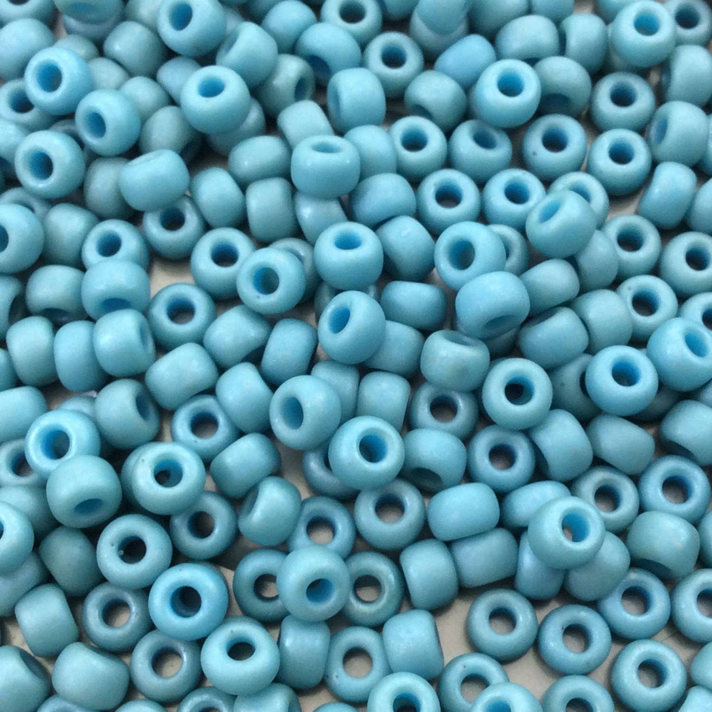 Size 6/0 Matte Finish Metallic Turquoise Genuine Miyuki Glass Seed Beads - Sold by 20 Gram Tubes (Approx. 200 Beads per Tube) - (6-91251)