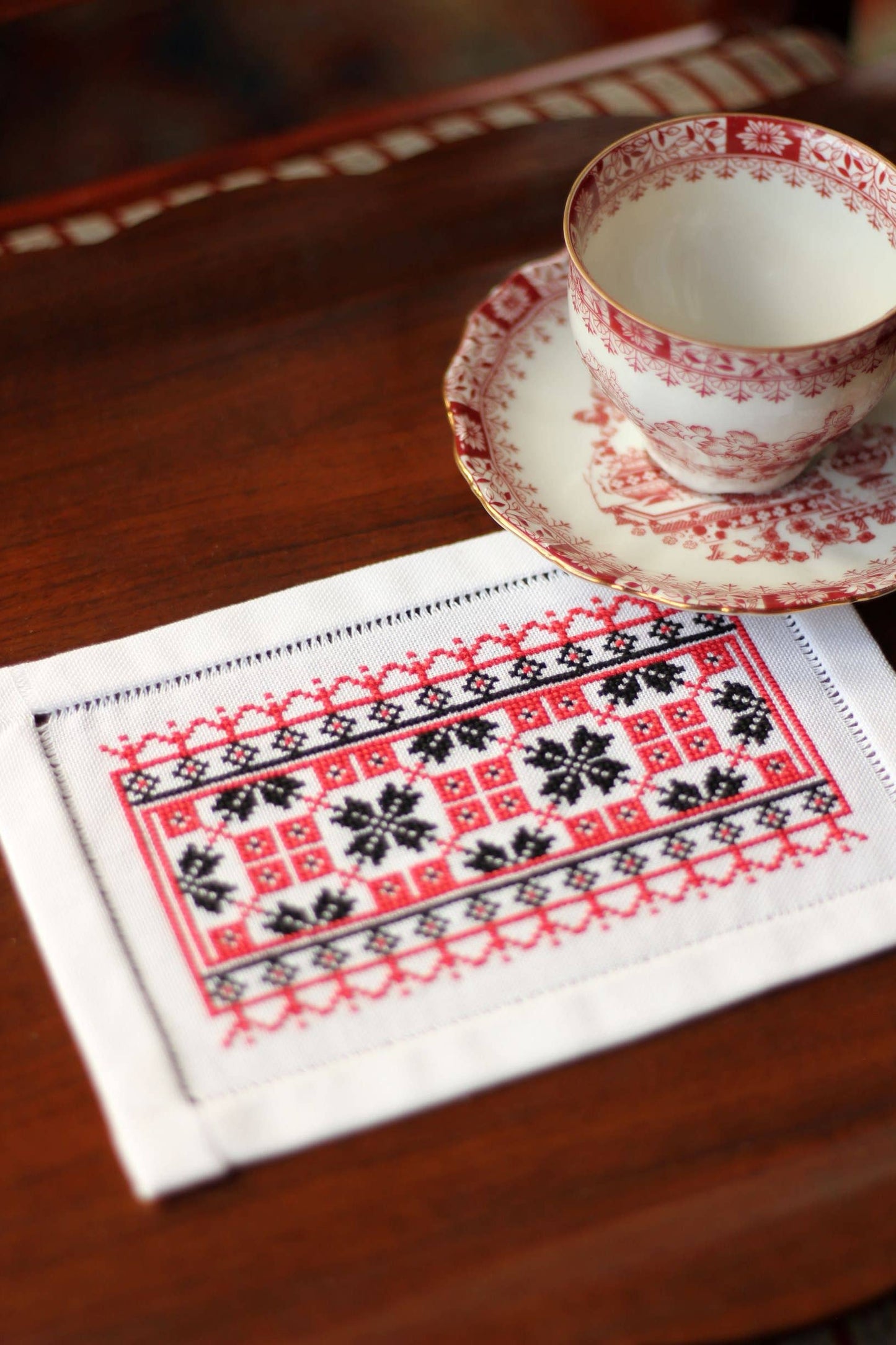 BitKit Ukrainian Crisscross Red cross stitch kit