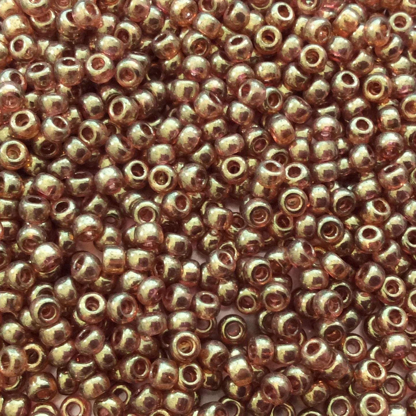 Size 8/0 Glossy Luster Finish Topaz Gold Genuine Miyuki Glass Seed Beads - Sold by 22 Gram Tubes (Approx 900 Beads per Tube) - (8-9311)