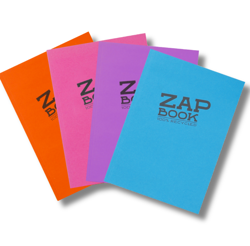 Clairefontaine Zap Book - 100% Recycled Sketchbook/Notebook: 4.25 x 6