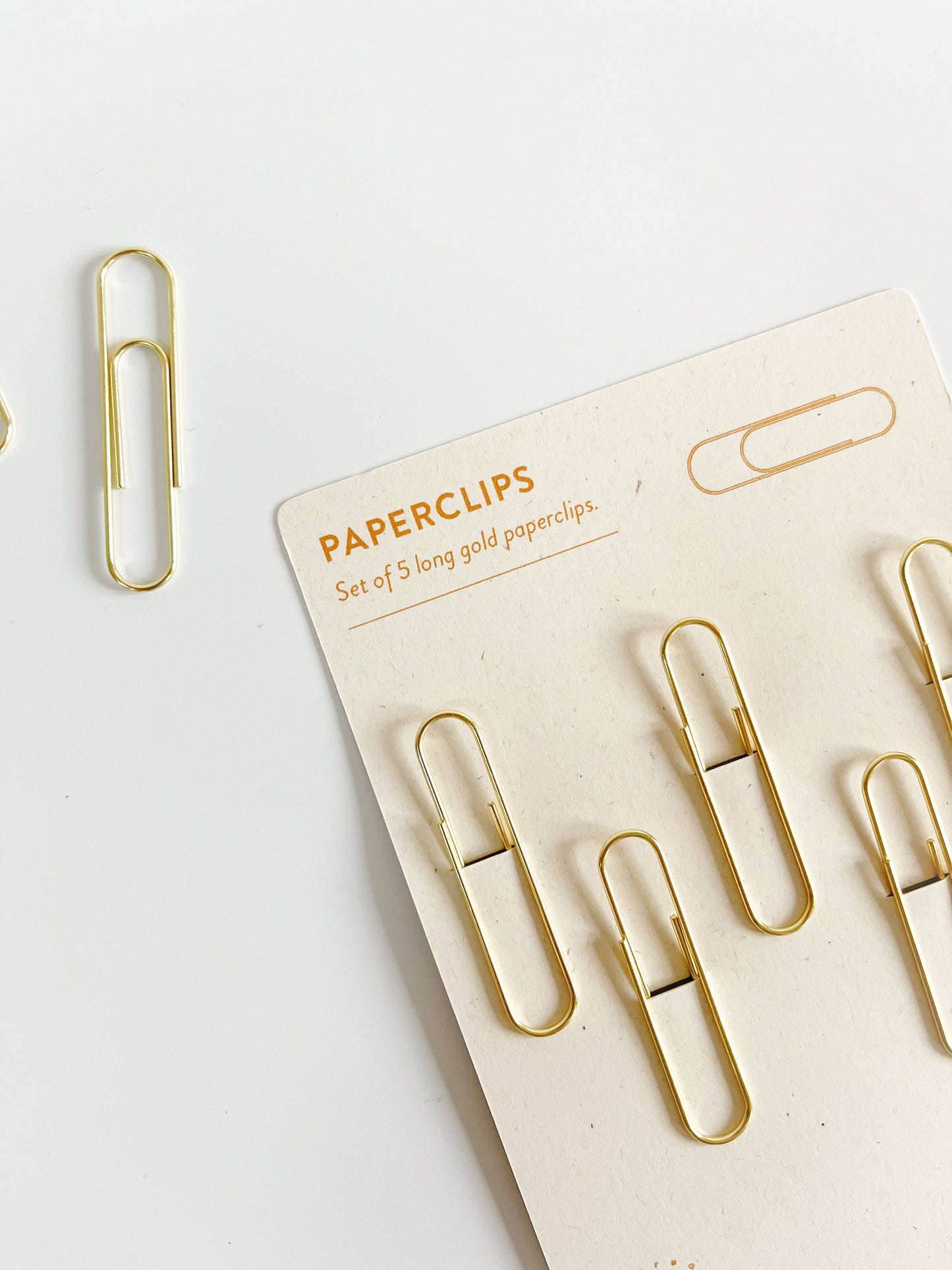Classic Gold Long Paperclips