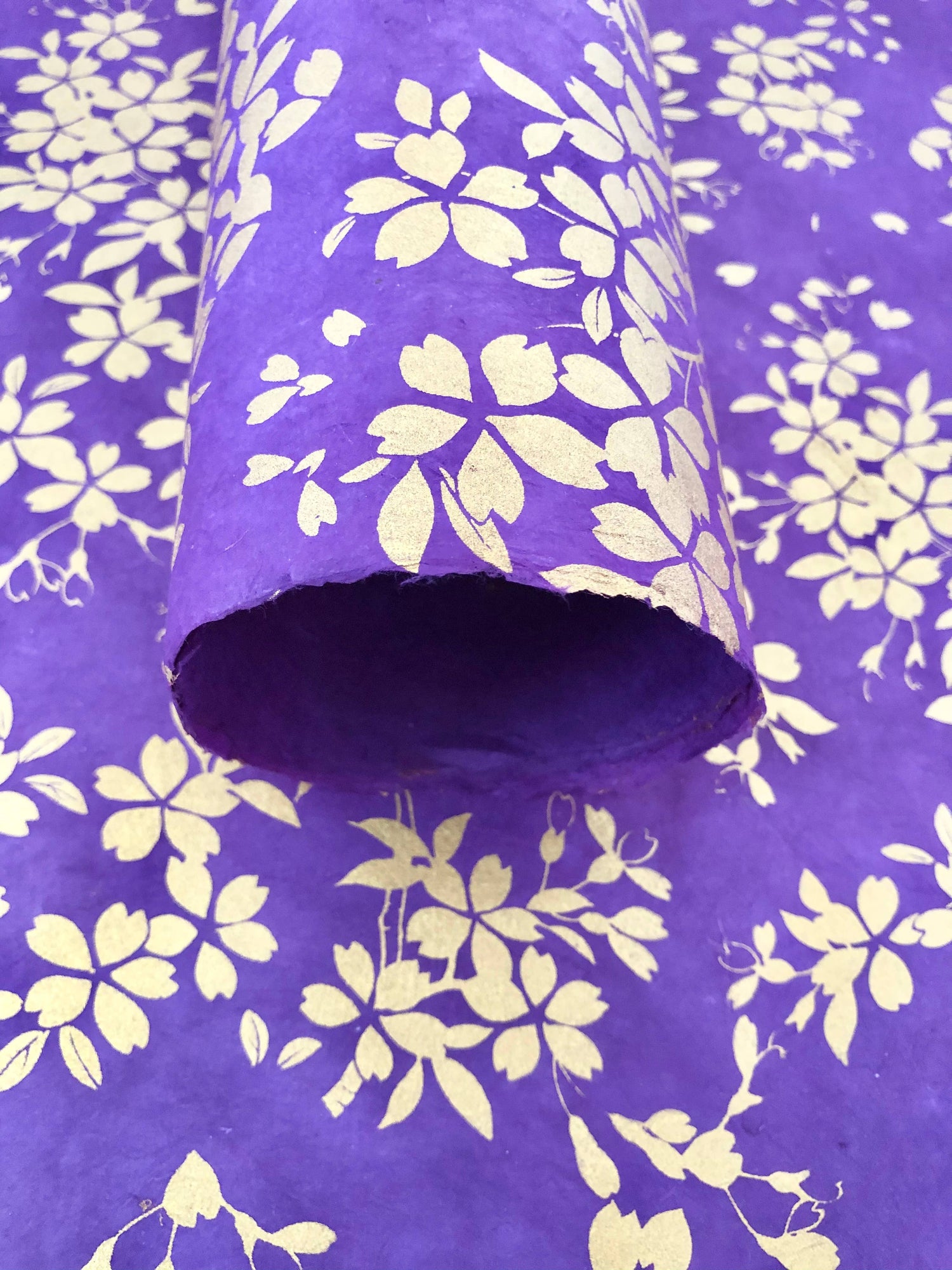 Gold leaf on Purple - Flower Paper, Gift wrap, Craft Paper, Decorative –  Brainstorm Art Supply