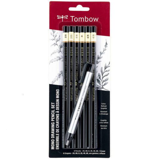 MONO Drawing Pencil Set - 6 pc Combo Pack