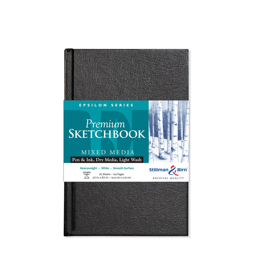 
                      
                        Stillman & Birn Mixed Media Sketchbook - Epsilon Series: 5.5 x 8.5 Portrait SOFTCOVER
                      
                    