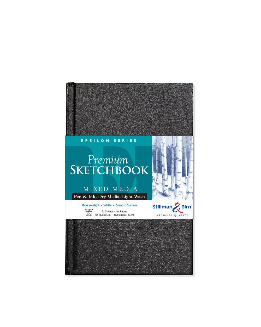 Stillman & Birn Mixed Media Sketchbook - Epsilon Series: 5.5 x 8.5 Portrait SOFTCOVER