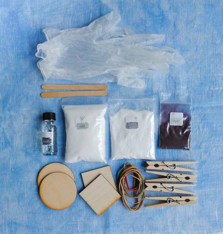 
                      
                        Shibori Dyeing Kits
                      
                    