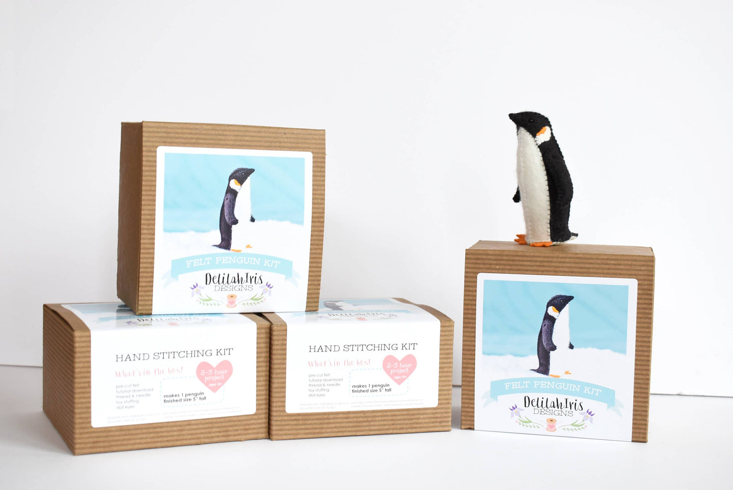 DIY Craft Kit - Penguin Felt Animal Sewing Kit