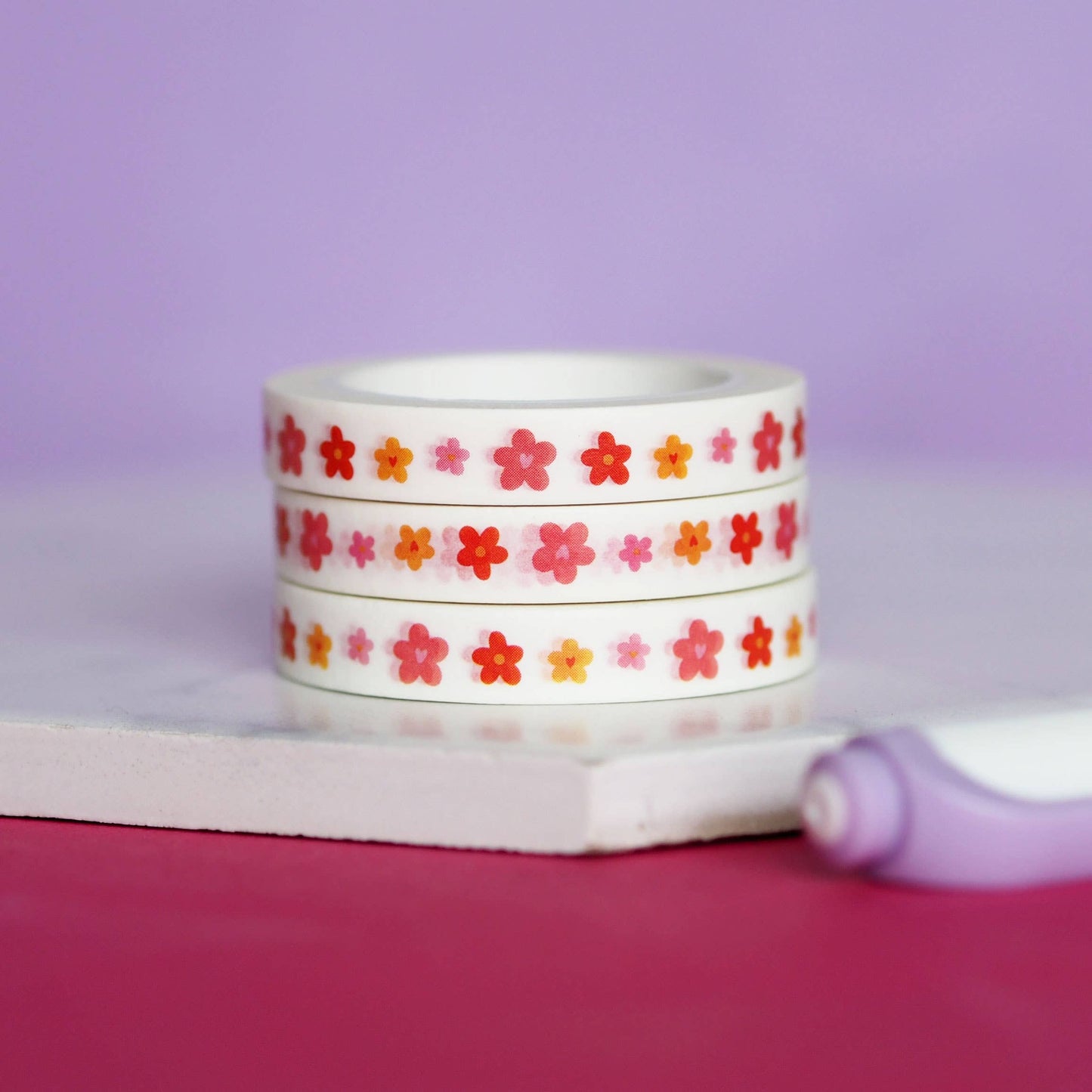 Mini Flowers Floral Narrow Washi Tape