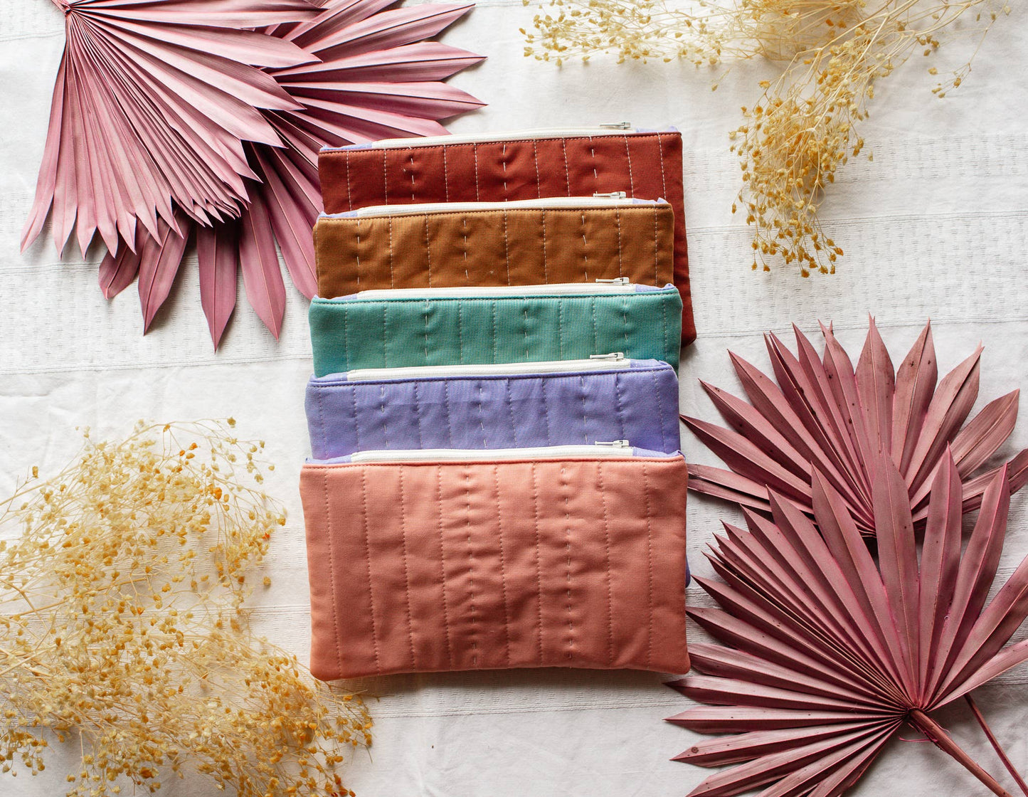 Made-To-Order: Hand-stitch Accent Quilted Pencil Pouch