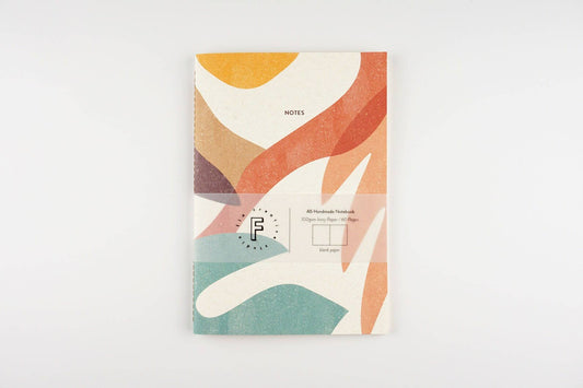 Botanic Orange Notebook - Abstract Patterned