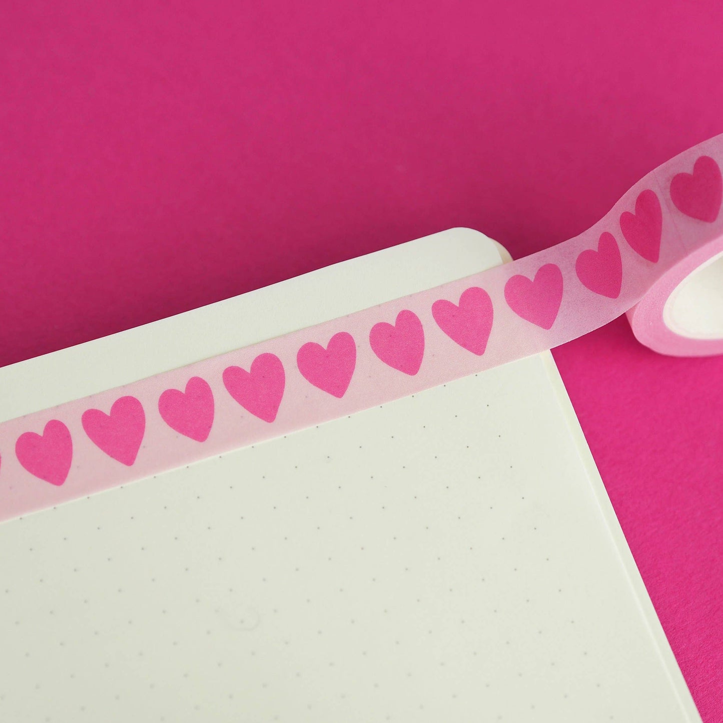 Loveheart Pink Washi Tape