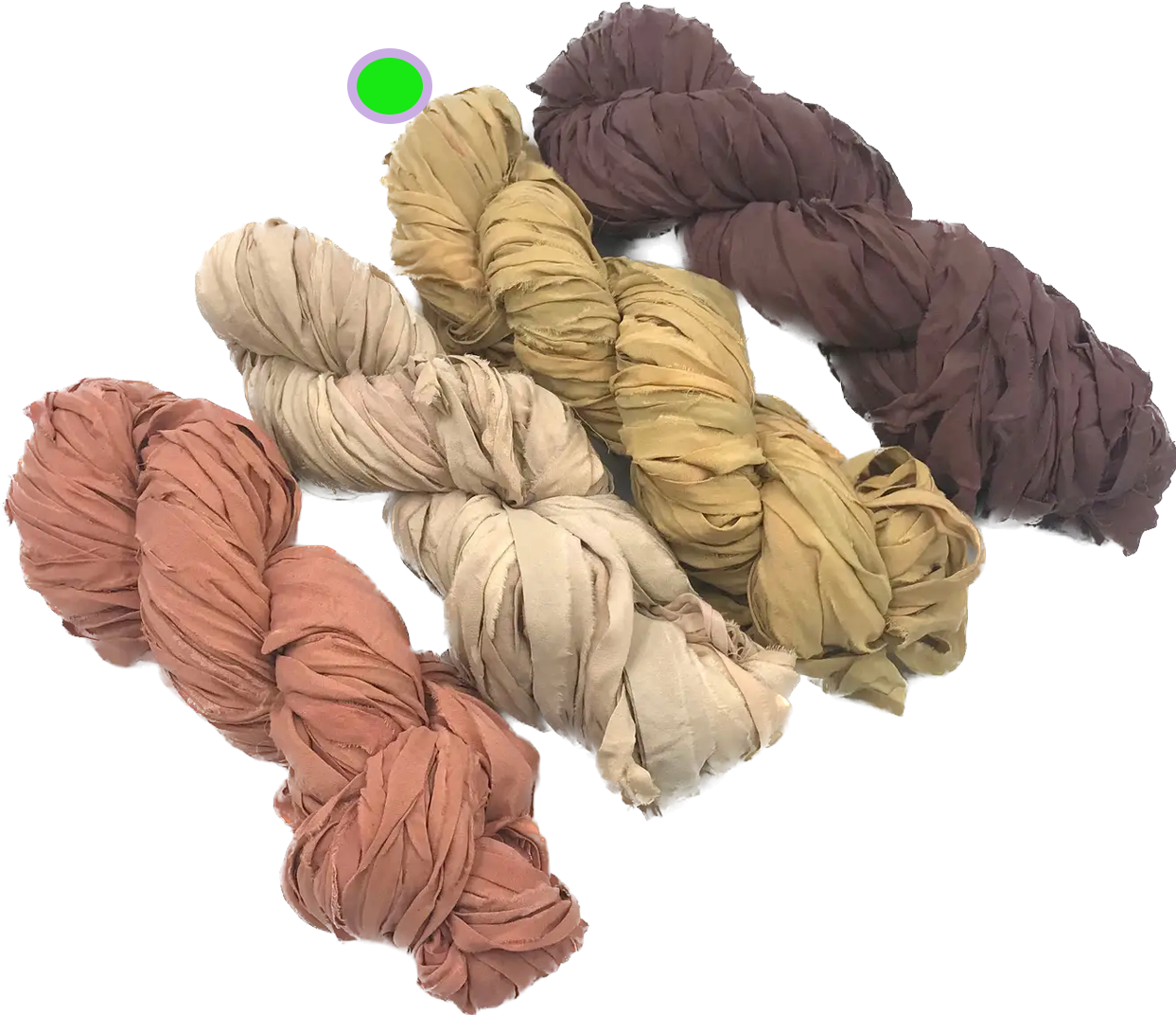 Silk Chiffon Ribbon Ombre - Neutral Colors