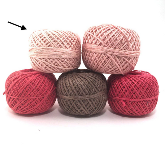 DK Weight Naturally Herbal Dyed Recycled Silk Yarn - Pinks